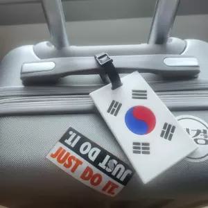 네임태그 TC 국뽕 태극기 여행용 캐리어 골프백 가방