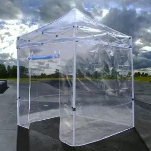 캐노피 투명 4면 방풍 행사 쉘터 접이식 야외 텐트 비닐천막