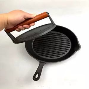 캠핑 메이커 핫프레스 샌드위치 프라이팬 주철 압력판 철판 파니니팬