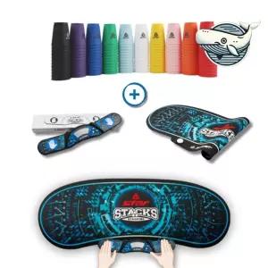 스택스컵 창의력 발달 타이머와 매트 포함