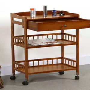 원목 카트 호텔 음식 나무웨건 와인 식당 빈티지