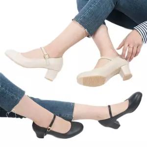 미들힐 발목 스트랩 슈즈 메리제인 구두 여성힐 예쁜 신발