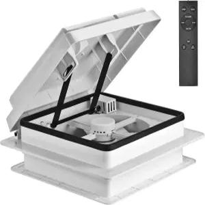 레인 센서가 장착된 에코사이닉 콰이어트 RV 루프 통풍구 리버서블 환기가 가능한 자동 맥스 에어가 12볼트