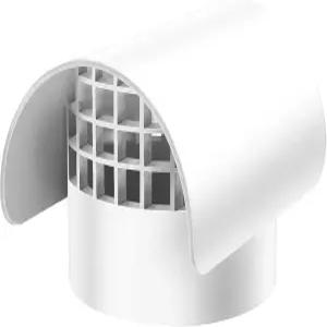 일정 40을 위한 3인치 라돈 통풍구 캡 PVC 76001 지붕 커버 팬 파이프/연관/지붕 파이프 모터 및 보호 비