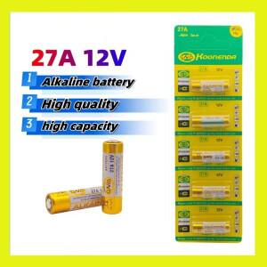 12V 27A A27 알람 원격 건식 알카라인 배터리 셀 27MN 고용량 자동차 장난감 계산기 초인종