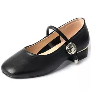 여성용 트렌디 아이템 신발 힐펌프스 스트랩힐 리얼 펌프스 메리제인 슈즈 봄가을 일자 밴드 프렌치 플랫