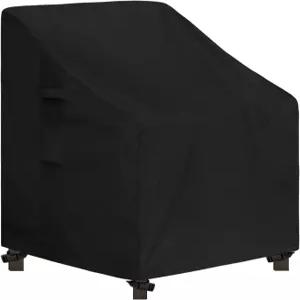 편안한 야외용 하이백 의자 커버 UV 저항 파티오 방수 잔디 가구 테이프 밀봉 솔기(1팩-28Wx35Dx35H 인치