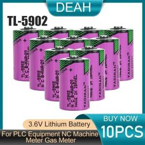 TADIRAN TL-5902 3.6V 1/2AA ER14250 LS14250 SL350 PLC 장비 미터 가스 1차 리튬 배터리 10개/묶음