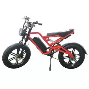 48V500W 스노타이어 20인치 자전거  산악자전거 바이크 전기자전거 색상 자토바이 전기 팻바이크