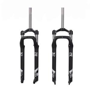 팻바이크 스프링 포크 20-26 105mm 트래블 4.0 타이어 조절식 기계식 잠금 장치 32mm 디스크 브레이크