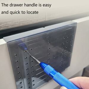 캐비닛 핸들 템플릿 키트 문 및 서랍  설치 손잡이 장착 목공 도구마킹 지그