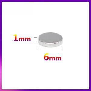 50/100/200/500/1000/2000PCS 6x1mm 가정용 냉장고 사무실용 소형 원형 자석 DIY