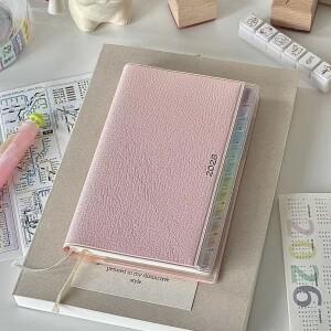 노트북 다이어리 2026 플래너 레인보우 인덱스 코르티컬 스케줄 핸드북 고급 월간 주간 계획 업무