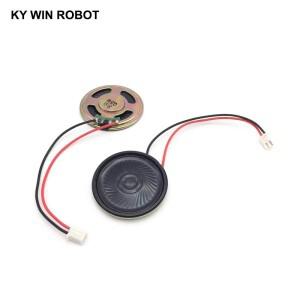2개 새 초박형 스피커 8옴 0.5와트 0.5W 8R 직경 40MM 두께 4CM 5MM PH2.54 단자선 길이 10C