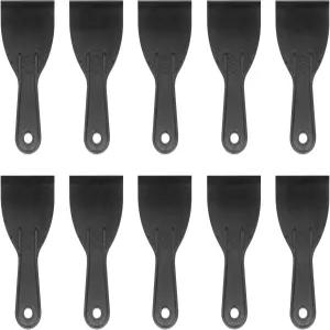 하핑턴 10개 퍼티 스크레이퍼 3인치 폭 6mm 얇고 유연한 플라스틱 나이프를 테이프로 붙여 드라이월