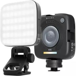 NEWER 보급형 마그네틱 LED 카메라 조명 96개의 바이 컬러 작은 클립 온 패널 2000mAh 3000K-9000K CRI80+