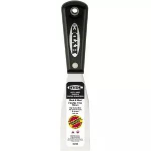 하이드 블랙 앤 실버 카본 스틸 퍼티 나이프 02100 1 카운트