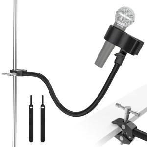 [미국배송] 클램프가 있는 ZEALSOUND GOOSENECK 마이크 스탠드 유연한 19인치 붐 암 마운트 블루 예티 스노우볼 레이저 파일 팟캐스트 및 스트리밍과 호환 가능