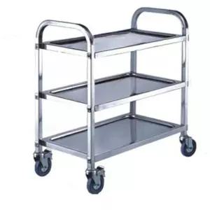 식당 스텐 카트 웨건 이동식 레스토랑 트롤리 주방 바퀴 3단