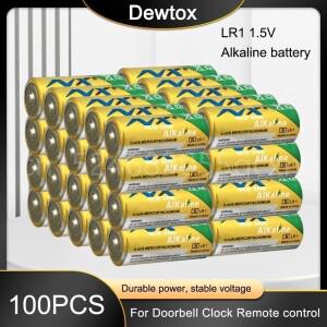 스피커 블루투스 플레이어 MP3 용 알카라인 건식 배터리 LR 1 1.5V N 사이즈 LR1 AM5 E90 MN9100 15A 910A