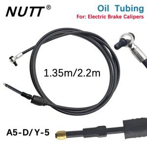 NUTT Y-5 A5-D 오일 튜브 스쿠터 전기 자전거 캘리퍼 파이프 니들 올리브 헤드 고무 캡 실버 조인트 1.35m
