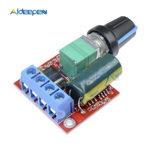 DC 4.5V-35V 0-5A 90W PWM 모터 속도 컨트롤러 모듈 가변 레귤레이터 제어 거버너 보드 스위치 12V 24V