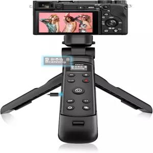 소니 브이로그 핸드 그립 삼각대용 OLED 충전식 무선 카메라 리모컨 ZV-E10 A7IV A7III ZV1 ZV-1F A6700