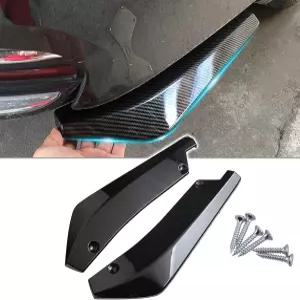 Pvotawp 2PCS 자동차 스포일러 범용 미니 후방 디퓨저 사이드 스커트 범퍼 가드 스플리터 립 바디