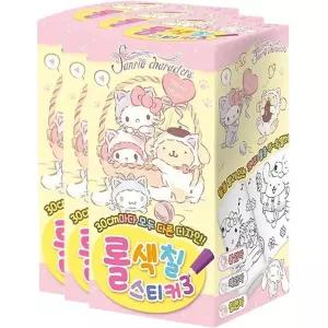 마리빙 캐릭터 미술 스티커3 공부 뜯어쓰는 3P 롤테이프색칠놀이