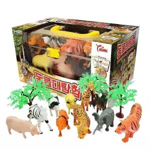 마리빙 야생모형 동물세트 육식 도감 1P 교육용 피규어 역할놀이 장난감 육지