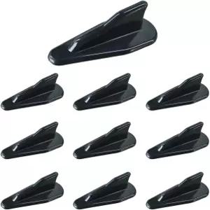 10PCS 리어 디퓨저 차량용 샤크 핀 스포일러 키트 블랙 미니 루프 윙 에어 소용돌이 발생기와 호환되는