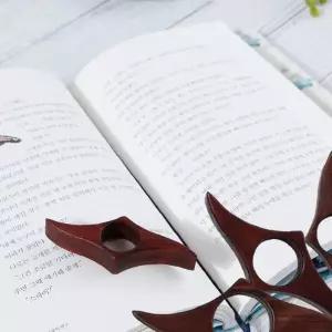 우유백 독서아이템 책고정집게 엄지책잡이 북홀더링 북링 용품 우드링 원목 책갈피