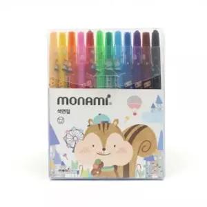 우유백 준비물 컬러링 블루 고급 샤프식색연필12색 미술용 세트