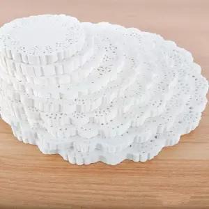 도일리페이퍼원형(21.5cm)100매 생일 냅킨 접시 파티