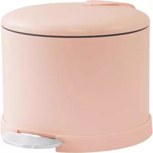 글래드 소형 쓰레기통 1.2갤런 부드러운 밀폐 뚜껑과 스텝 풋 페달이 있는 원형 스테인리스 스틸 탈착식