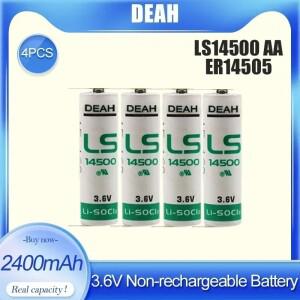 4PCS 3.6V LS14500 LS ER14505 TL5104 PLC 장비용 리튬 배터리 CNC 기계 핀 기본