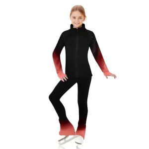 류후오 피겨 스케이팅 트레이닝 팬츠 재킷 소녀 플리스 반짝이는 컬러 다이아몬드 편안한 따뜻한 운동복