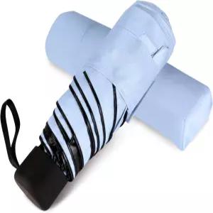 자외선 차단용 소형 여행용 우산 컴팩트 태양비용 가벼운 지갑 크기 배낭용 휴대용