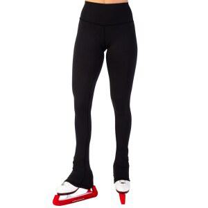 CRS 크로스 아이스 스케이팅 레깅스. 블랙 오버 스케이트 피겨 소녀와 여성을 위한 하이라이즈, 연습용 바지.
