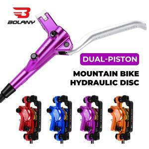 볼라니 산악 자전거 유압 브레이크 앞뒤 이중 피스톤 캘리퍼 세트 포스 160mm 로터 MTB 액세서리