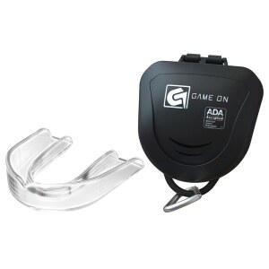 게임 온 마우스가드 - 축구, 농구, 라크로스, 하키를 위한 스트랩리스 스포츠 ADA만 허용 우수한 보호, 편안한 착용감(브레이스 마우스가드)