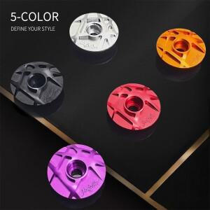 볼트 보울 캡 커버 나사 Al 합금 포크 헤드셋 캡 MTB 로드 XC 자전거 스템 사이클링 액세서리