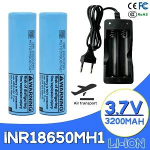 18650 충전식 리튬 이온 배터리 및 충전기 대용량 10A 방전 INR18650-MH1 3.2ah 3.7V 3200mAh