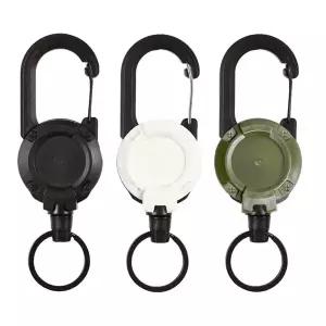 호환  개폐식 키 체인 와이어 로프 탄성 끌어 오기 로프 끌어 오기 버클 분실 방지 연장 코드 높은 리바운