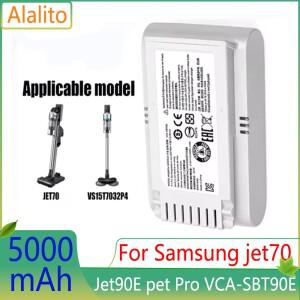 100%  21.6V 5000mAh 백업 전원 팩 리튬 이온 배터리 삼성 호환 제트 70 VS15T7032P4 VCA-SBT90E 진공 청소