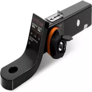 시티몬스 엔도 히치 트레일러 볼 마운트 흔들림 방지 래틀 감소 없이 2인치 드롭 리시버용 1인치 홀 장착