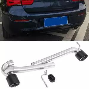 배기음튜닝 머플러 BMW 호환 F20 F21 116i 118i 120i 2013- M 스포츠용 싱글 배기 팁 듀얼 스테인리스 스틸