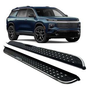 쉐보레 트래버스 2024 2025 2026 러닝보드 사이드 스텝 너프 바 페달 러닝보드 알루미늄 별이 빛나는 스카이 스타일(브래킷 포함)에 2개 적합합니다