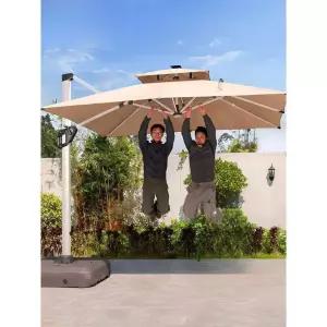 대형 파라솔 까페 고급형 야외 캠핑 테라스 사각 업소용