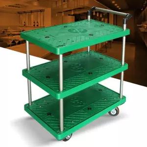 선반 3단 밀차리어카 밀차트레이 주방식당 운반구왜건 끌차마트카트